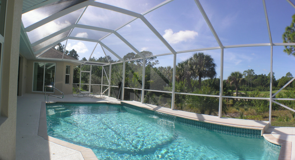 Pinewood pool view